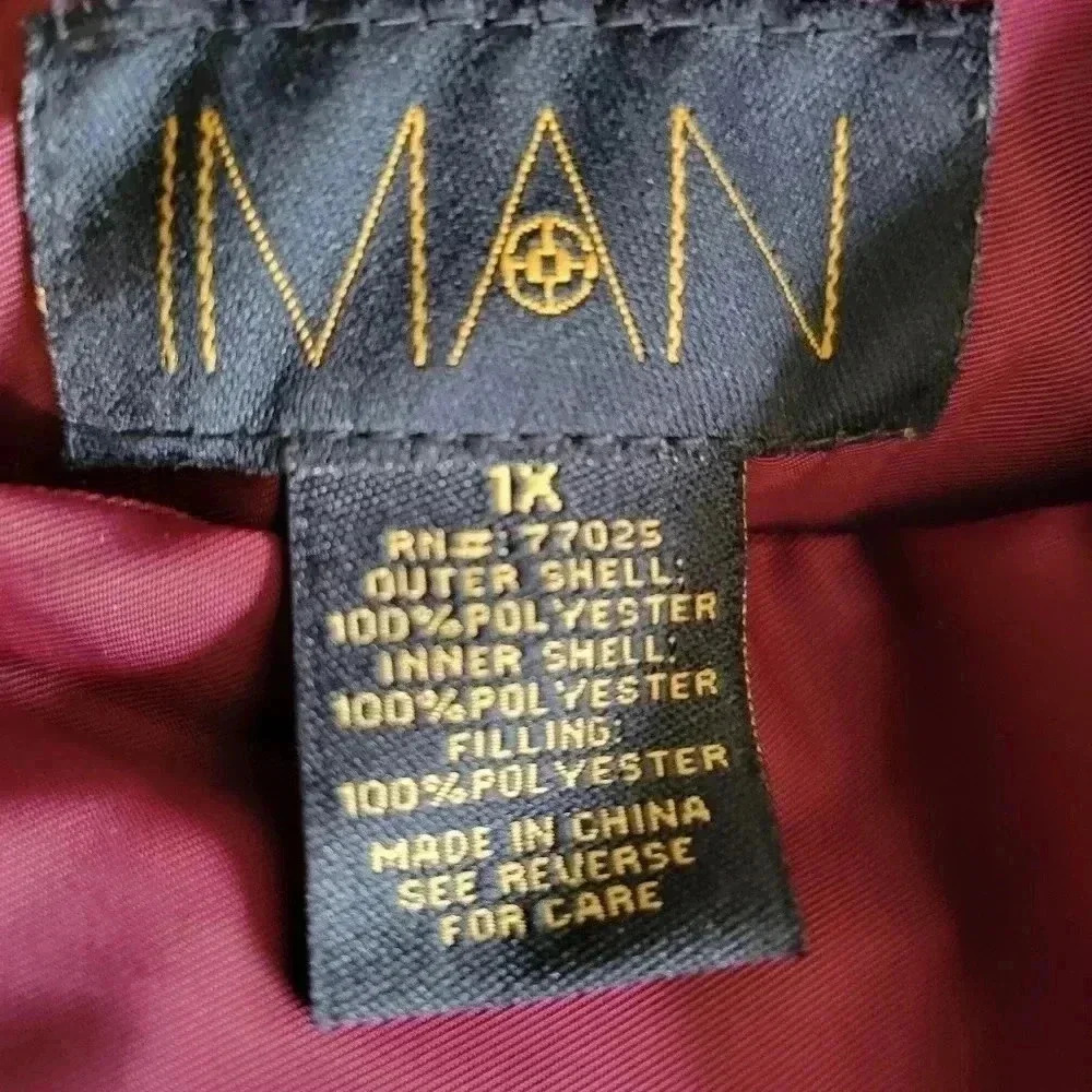 Iman Coat 1X Burgandy - Picture 4 of 4